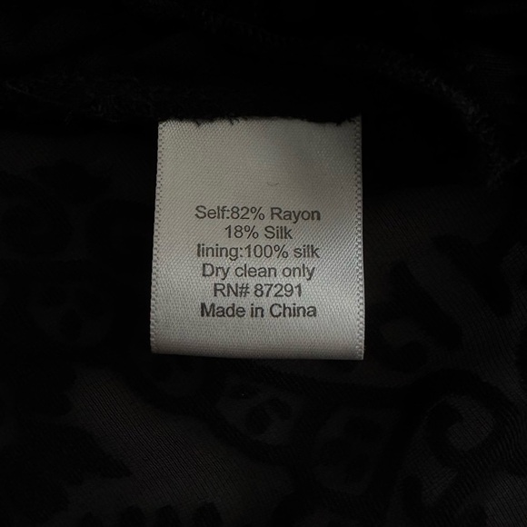 Johnny Was 4LoveAndLiberty Sheer Black Patterned Gothic Mini Dress - Picture 7 of 9